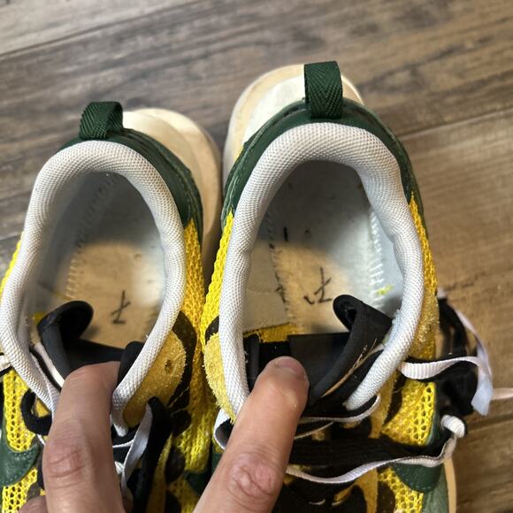 Size 7 - Nike Sacai Vapor Waffle Tour Yellow/Stadium Green (men's) Shoes READ! - Picture 5 of 12